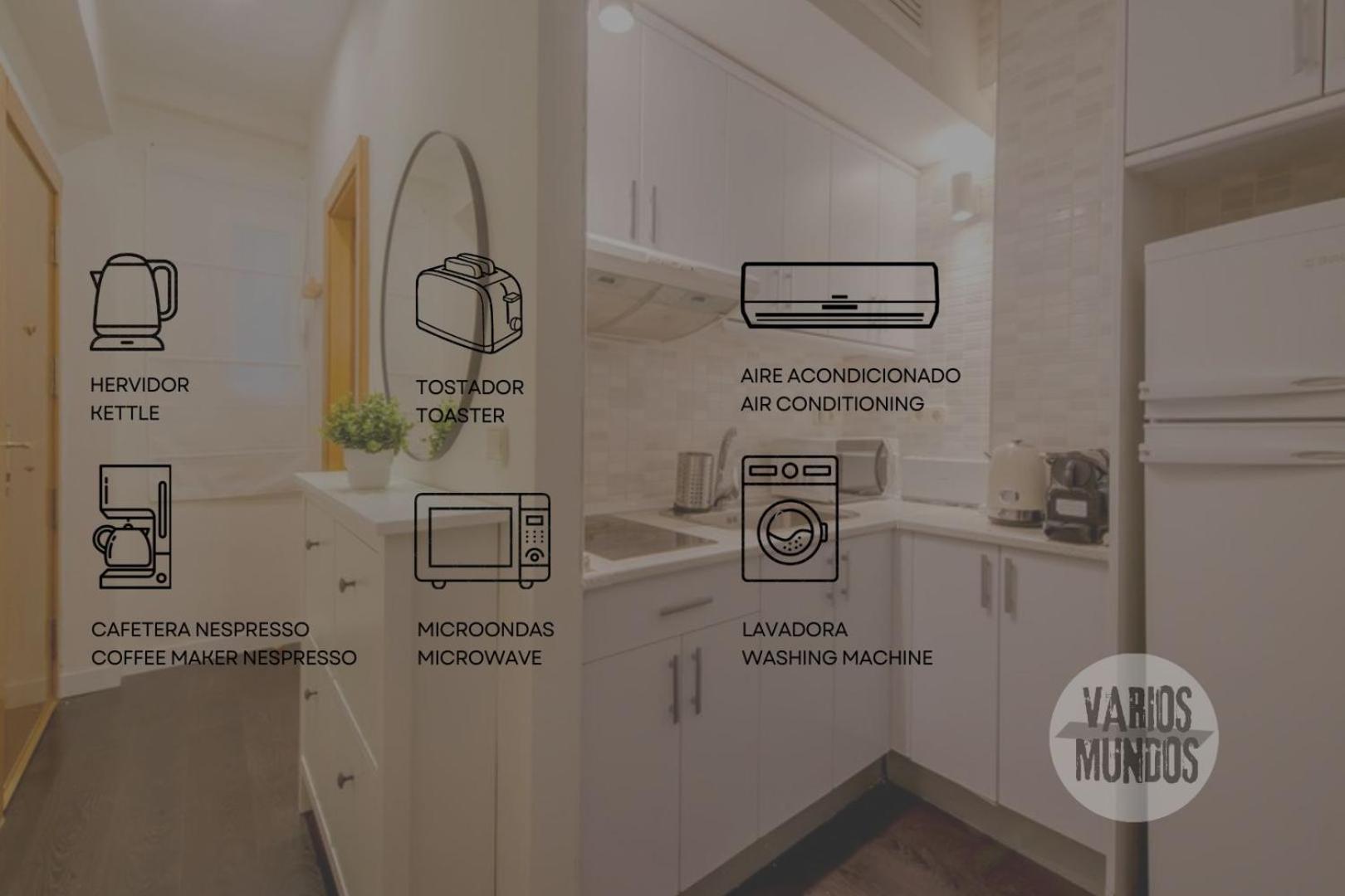 Confortable Apt Para 3 Pax A 1 Min De Gran Via Madrid Ngoại thất bức ảnh